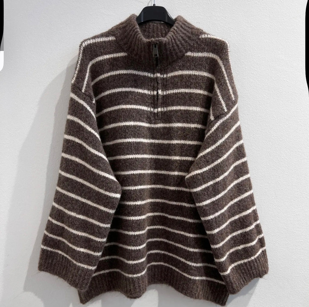 Gestreifter Pullover