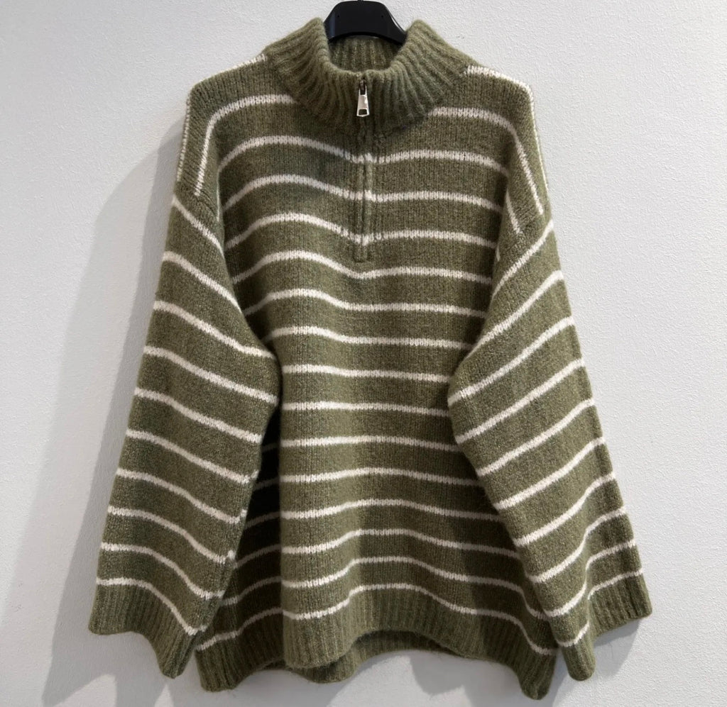 Gestreifter Pullover